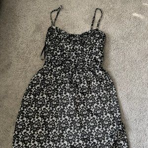 Ricki's Black and White Floral Dress - Like New
